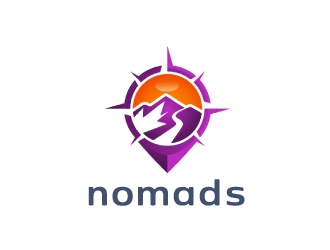 Nomads.com logo design by nehel