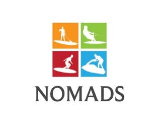 Nomads.com logo design by nehel