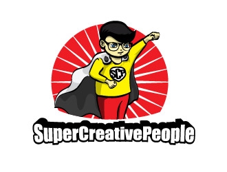 SuperCreativePeople logo design by justin_ezra
