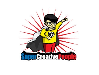 SuperCreativePeople logo design by justin_ezra