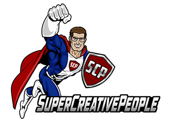SuperCreativePeople logo design by Optimus