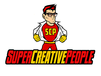 SuperCreativePeople logo design by Optimus