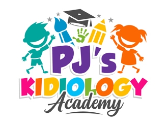 PJs Kidiology Academy logo design by MAXR