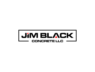 Jim Black Concrete LLC logo design by haidar