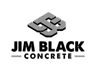 Jim Black Concrete LLC logo design by SOLARFLARE