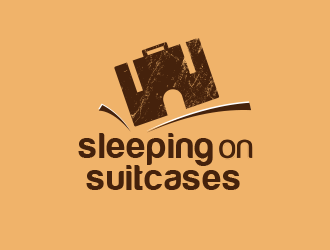 Sleeping On Suitcases logo design by BeDesign