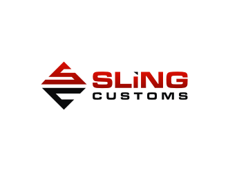 SLING CUSTOMS  logo design by mbamboex