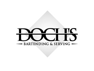 Dochs Bartending &amp; Serving logo design by BeDesign