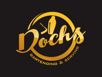 Dochs Bartending & Serving logo design by YONK