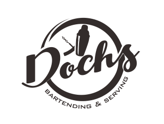 Dochs Bartending & Serving logo design by YONK