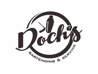 Dochs Bartending & Serving logo design by YONK
