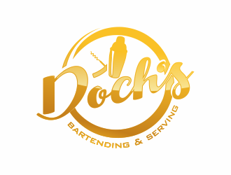 Dochs Bartending & Serving logo design by YONK
