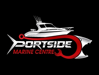 PORTSIDE Marine Centre logo design by Aelius
