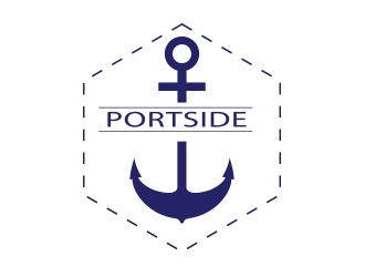 PORTSIDE Marine Centre logo design by zubi