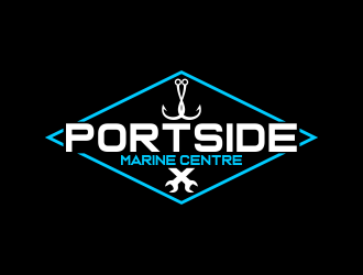 PORTSIDE Marine Centre logo design by Dhieko