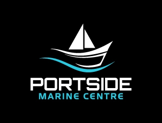 PORTSIDE Marine Centre logo design by dchris