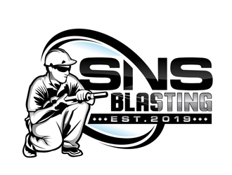 SNS BLASTING  logo design by DreamLogoDesign