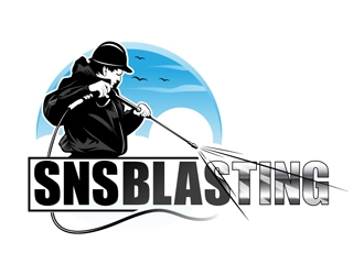 SNS BLASTING  logo design by DreamLogoDesign