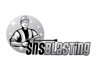 SNS BLASTING  logo design by DreamLogoDesign