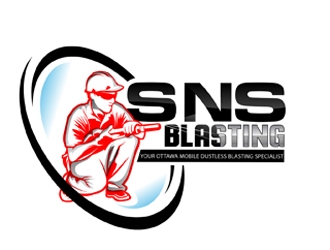 SNS BLASTING  logo design by DreamLogoDesign