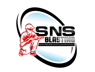 SNS BLASTING  logo design by DreamLogoDesign