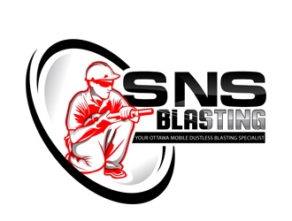 SNS BLASTING  logo design by DreamLogoDesign