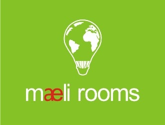 maeli rooms logo design by rizuki