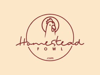 HomesteadFowl.com logo design by YONK