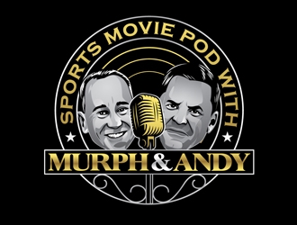 Sports Movie Pod with Murph & Andy logo design by DreamLogoDesign