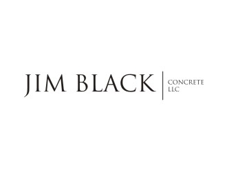 Jim Black Concrete LLC logo design by sabyan