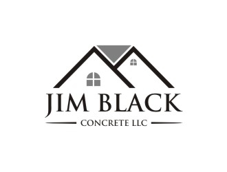 Jim Black Concrete LLC logo design by sabyan