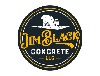 Jim Black Concrete LLC logo design by Dakon