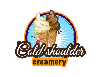 Cold shoulder creamery logo design by Dawnxisoul393