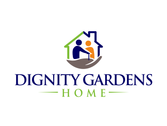 Dignity Gardens Home logo design by YONK