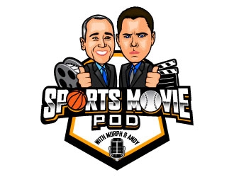 Sports Movie Pod with Murph & Andy logo design by daywalker