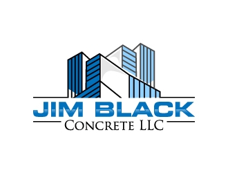 Jim Black Concrete LLC logo design by desynergy
