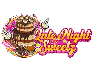 Late Night Sweetz logo design by Aelius