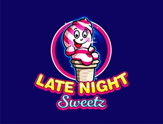Late Night Sweetz logo design by gitzart