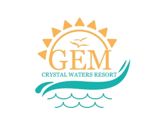 GEM Crystal Waters Resort logo design by heba