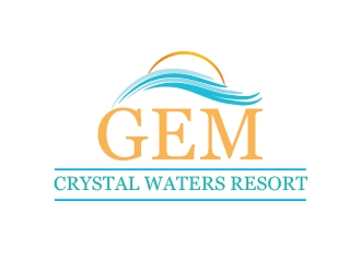 GEM Crystal Waters Resort logo design by heba