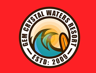 GEM Crystal Waters Resort logo design by XyloParadise