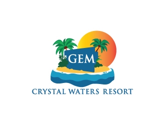 GEM Crystal Waters Resort logo design by dhika