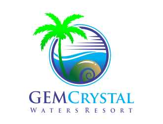 GEM Crystal Waters Resort logo design by AisRafa