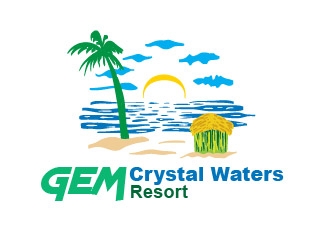 GEM Crystal Waters Resort logo design by justin_ezra