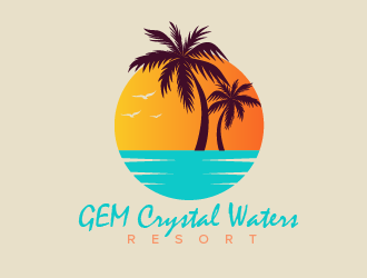GEM Crystal Waters Resort logo design by czars