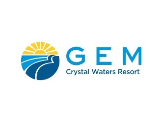 GEM Crystal Waters Resort logo design by cikiyunn