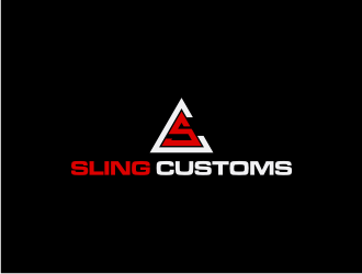 SLING CUSTOMS  logo design by sodimejo