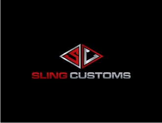 SLING CUSTOMS  logo design by sodimejo