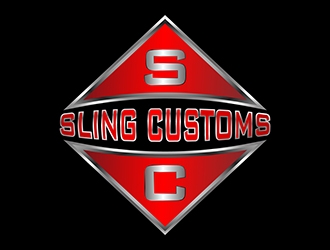 SLING CUSTOMS  logo design by adam16