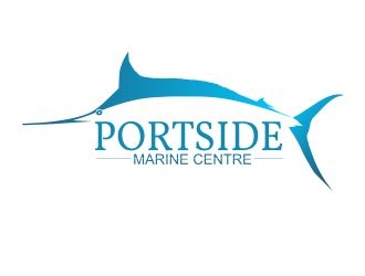 PORTSIDE Marine Centre logo design by nikkl